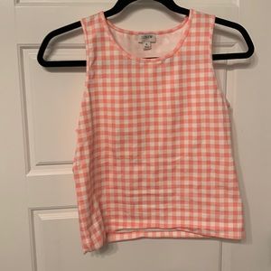 hot pink j crew tank